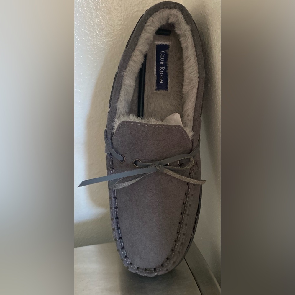 Club Room Gray Men's Suede Loafers